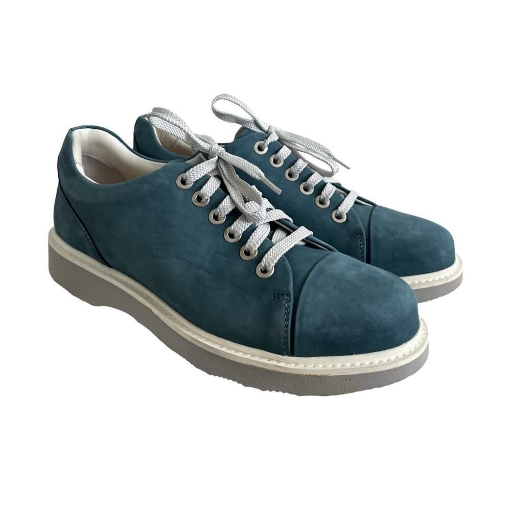 Samuel Hubbard Womens Nubuck Leather Walking Shoe Size‎ 6 Sky Blue Comfort NWOB